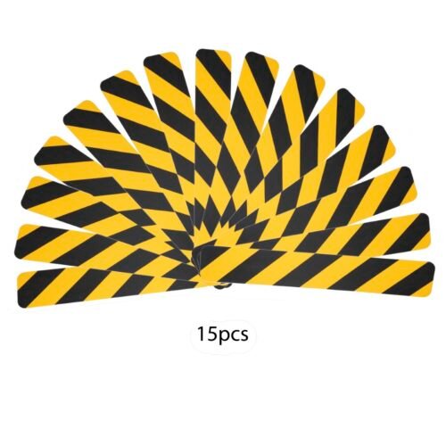 Alternative view of Naklejka antypoślizgowa pasek 10 x 61cm czarno-żółta 15szt.