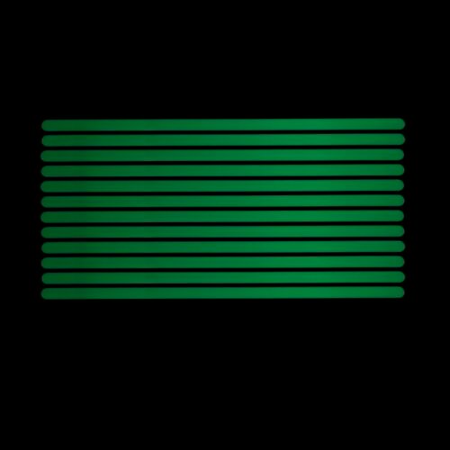 Alternative view of Naklejka antypoślizgowa paski 61 x 2cm fluorescencyjne 12szt.