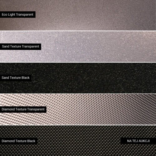 Gruba nakładka na schody Diamond czarna folia PCV 40cm x 80cm 15 Folie na schody struktury 5