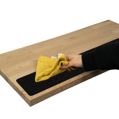 Gruba nakładka na schody czarna folia PCV 30cm x 90cm 12 czyszczenie 2