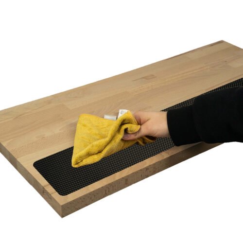 Gruba nakładka na schody Diamond czarna folia PCV 40cm x 80cm 12 czyszczenie 4