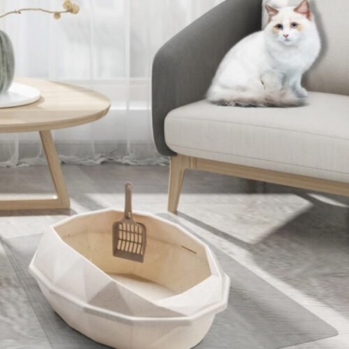 Alternative view of NAKLEJKA folia mata OCHRONNA pod KUWETĘ transparentna 50x60 cm