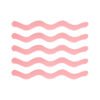 Naklejka antypoślizgowa fala 1.3 x 18cm różowa 12szt.
