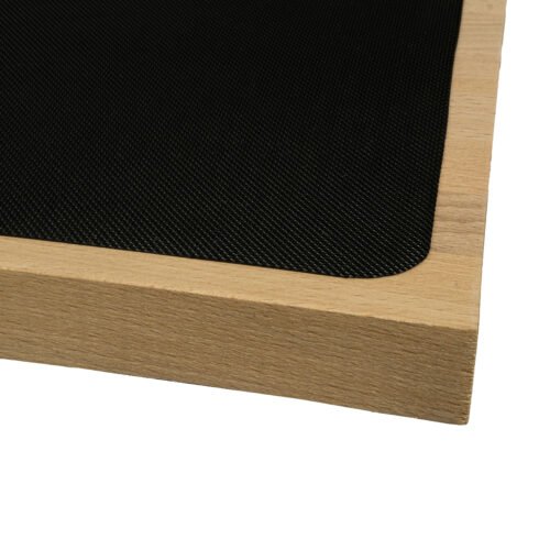 Gruba nakładka na schody Diamond czarna folia PCV 40cm x 80cm 13 schodek przyblizenie
