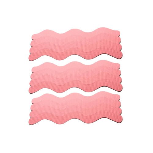 Alternative view of Naklejka antypoślizgowa fala 1.3 x 18cm różowa 12szt.